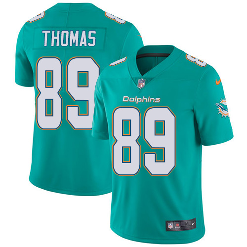 Nike Dolphins #89 Julius Thomas Aqua Green Team Color Men's Stitched NFL Vapor Untouchable Limited Jersey